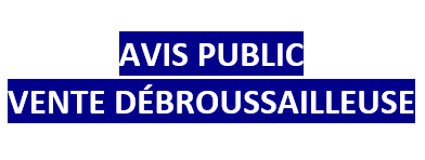 vis public débrousailleuse